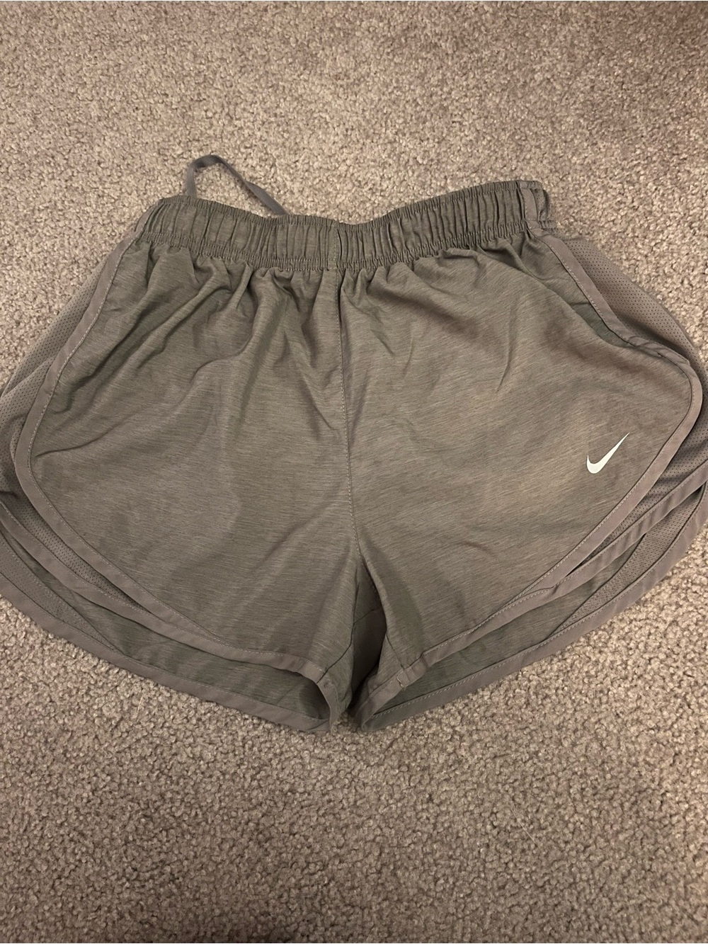 Nike Women’s grey Running Shorts with Swoosh